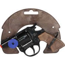 Policejní revolver kovový černý 8 ranný