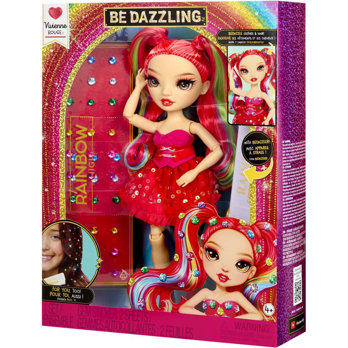 Rainbow High Be Dazzling Fashion panenka - Vivienne Rouge (Red)