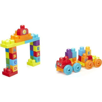 Megabloks Stavebnice Vláček s písmenky 60 dílků