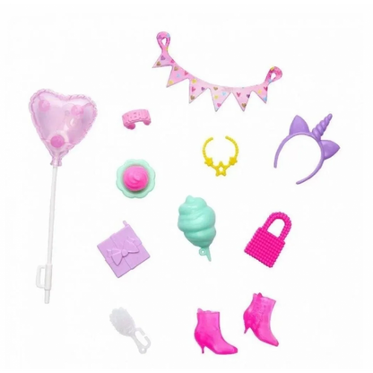 Mattel Barbie obleček s doplňky v praktickém balení HWV73