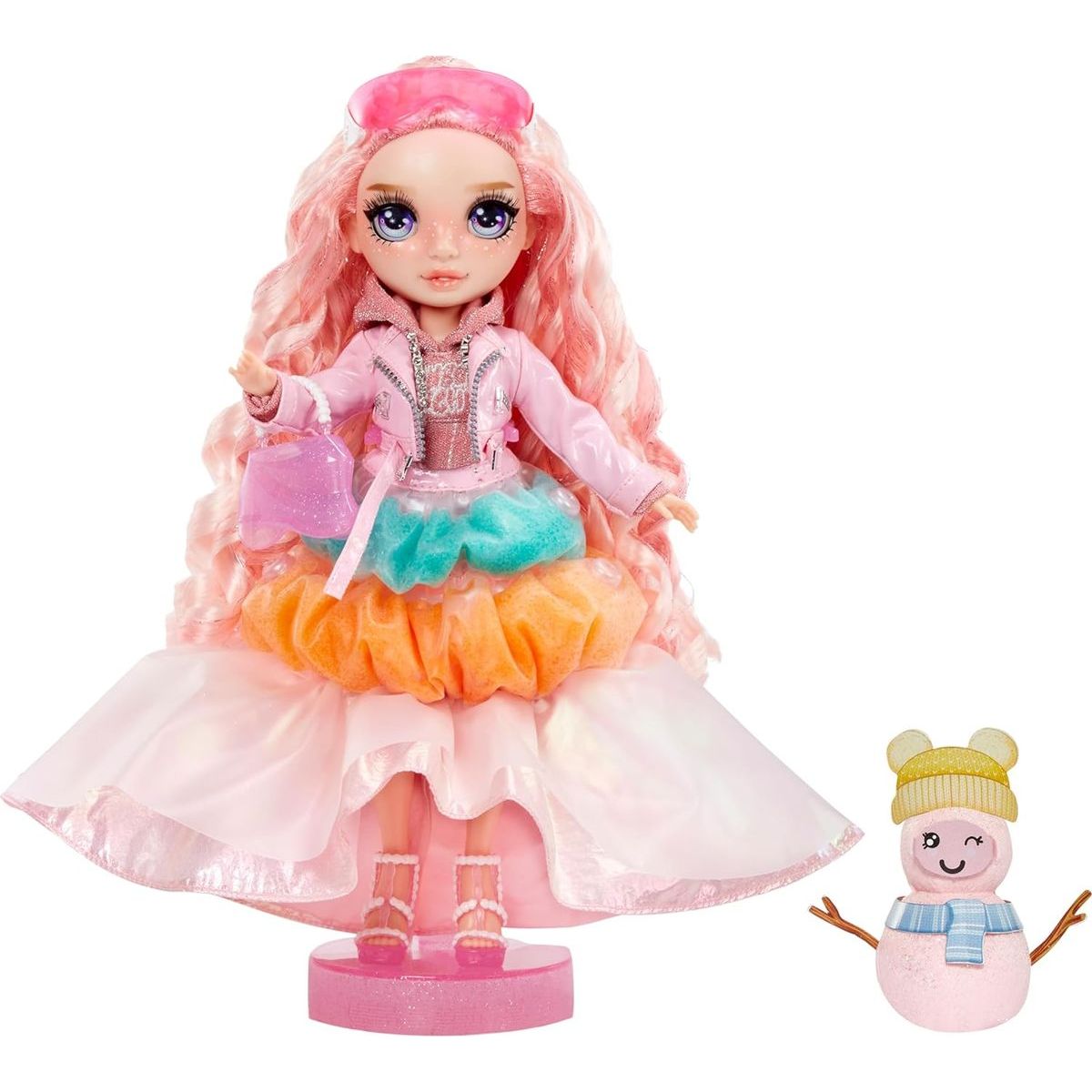 Rainbow High Zimní fashion panenka - Bella (Pink)
