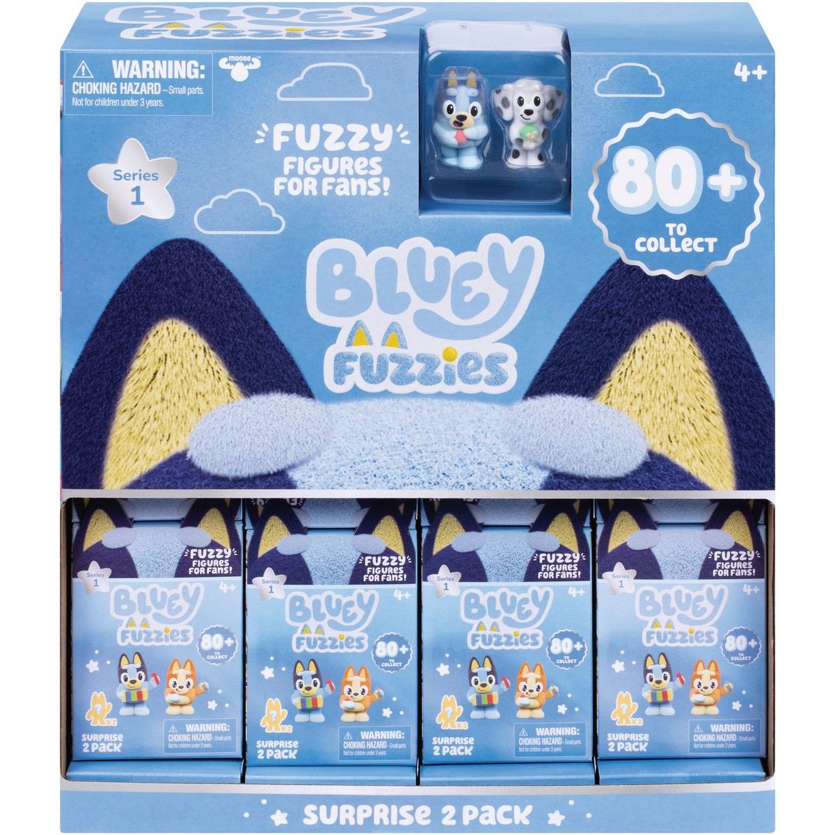 TM Toys Bluey Fuzzies Plyšové figurky v překvapivém balení 2 ks