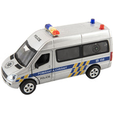 Teddies Auto policie 15 cm na baterie se světlem se zvukem
