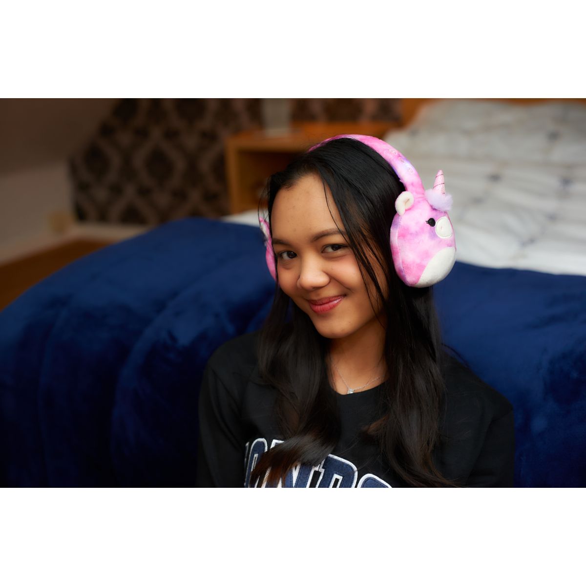 Lazerbuilt Squishmallows Plush Bluetooth Headphones - Lola