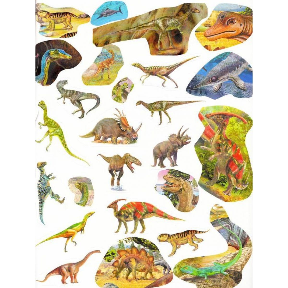 Dinosauři kniha plná samolepek