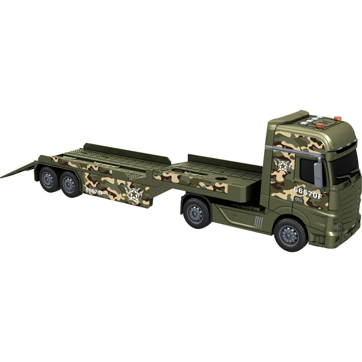 Sparkys CITY SERVICE CAR - 1:12 Vojenský tahač s vrtulníkem a tankem