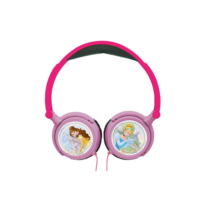 Lexibook Skládací drátová sluchátka Disney princezny s limitem hlasitosti