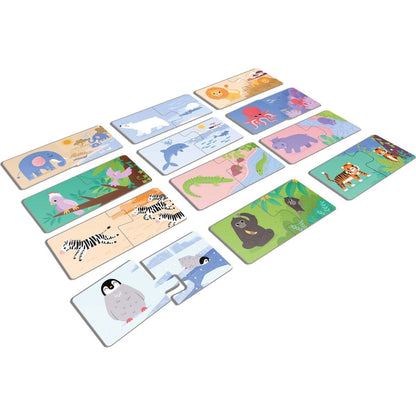 KukiKuk - Véééliké puzzle duo Kde bydlí zvířátka
