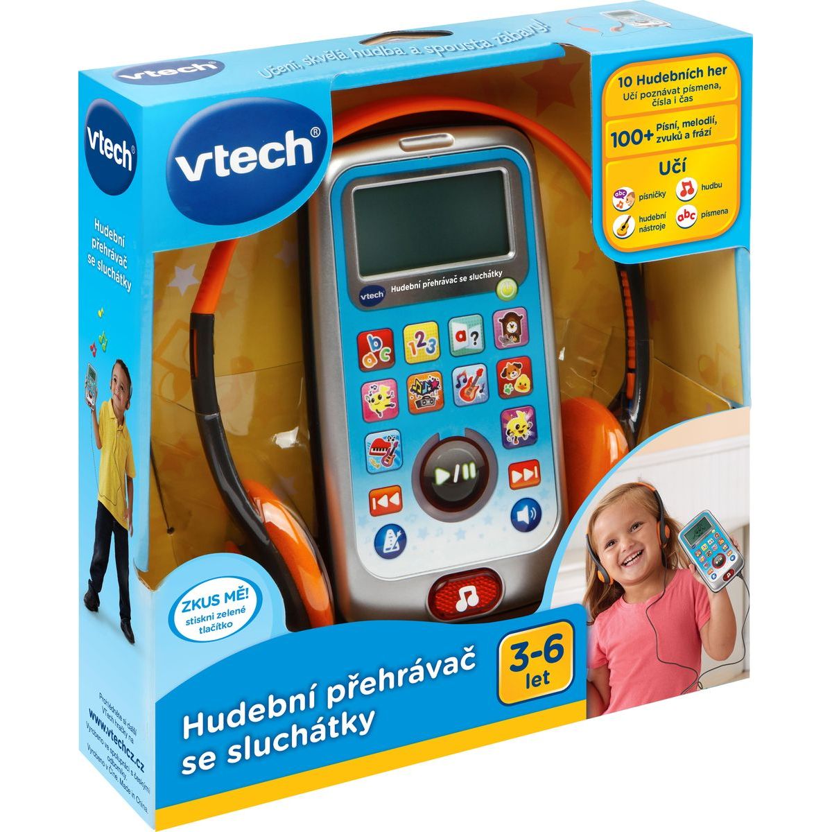 Vtech Hudební přehrávač se sluchátky CZ