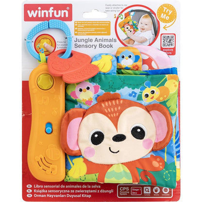 Winfun Senzorická knížka zvířátka z džungle