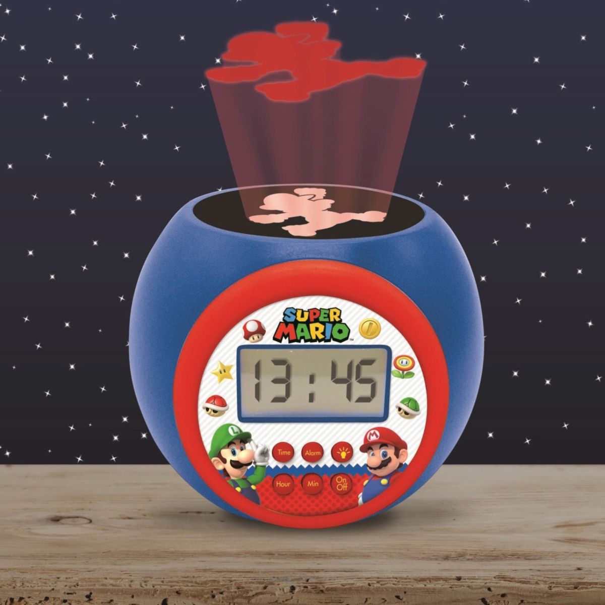 Lexibook Budík Super Mario se stropním projektorem