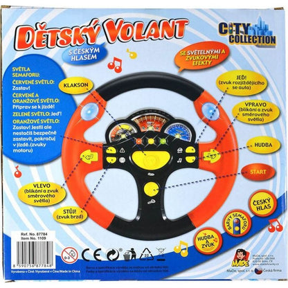 Dětský mluvící volant - Červená