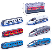 Sparkys Kovový model metra-vysokorychlostního vlaku 1:64 metro modré