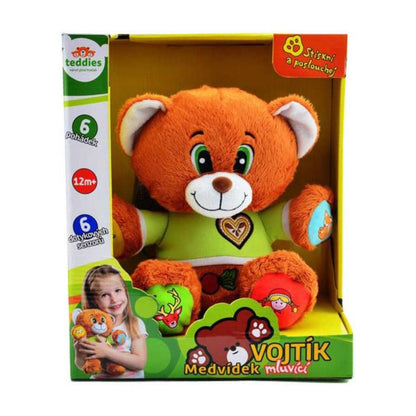 Medvěd Vojtík pohádkový česky mluvící 30cm