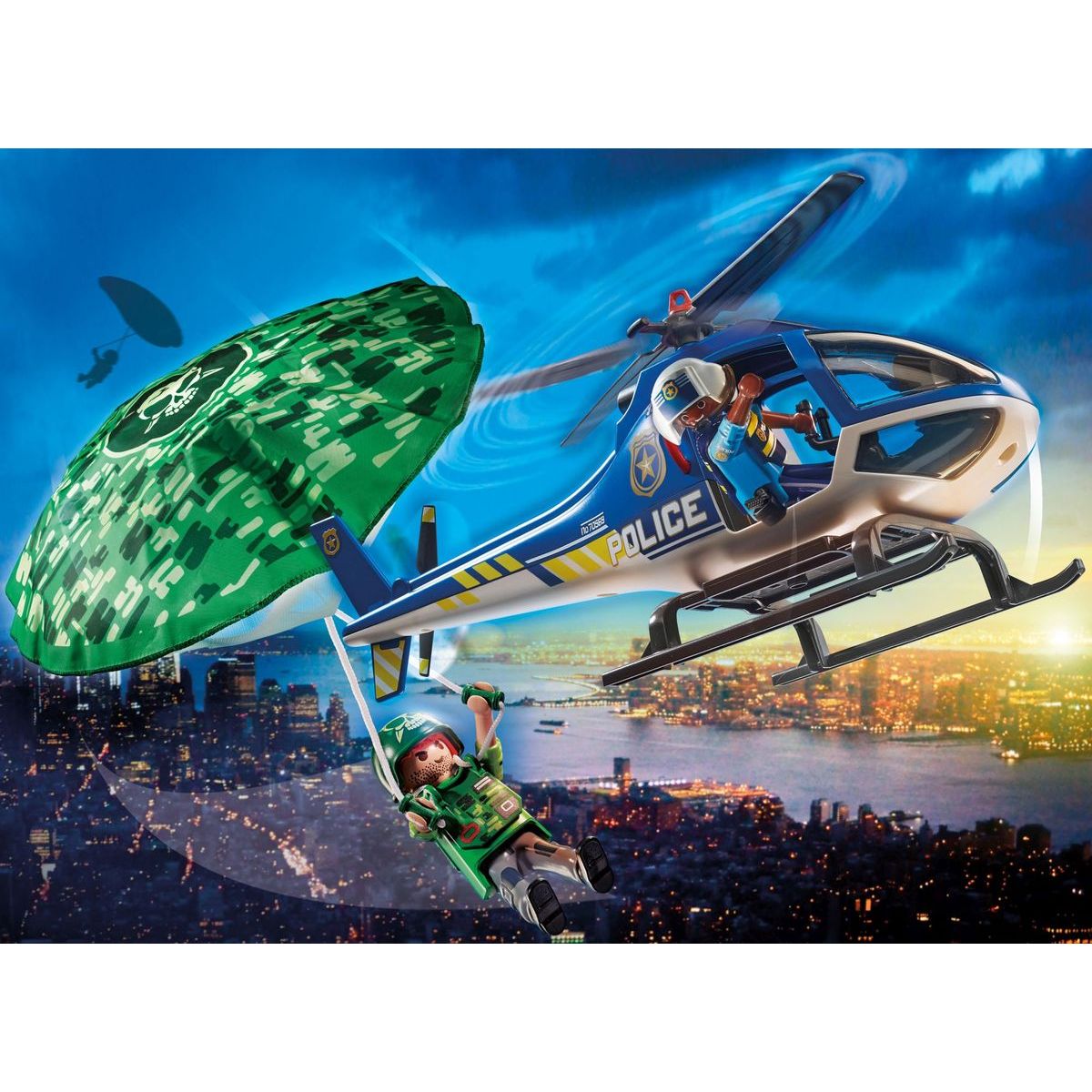 PLAYMOBIL® 70569 Policejní vrtulník Pronásledování padáku