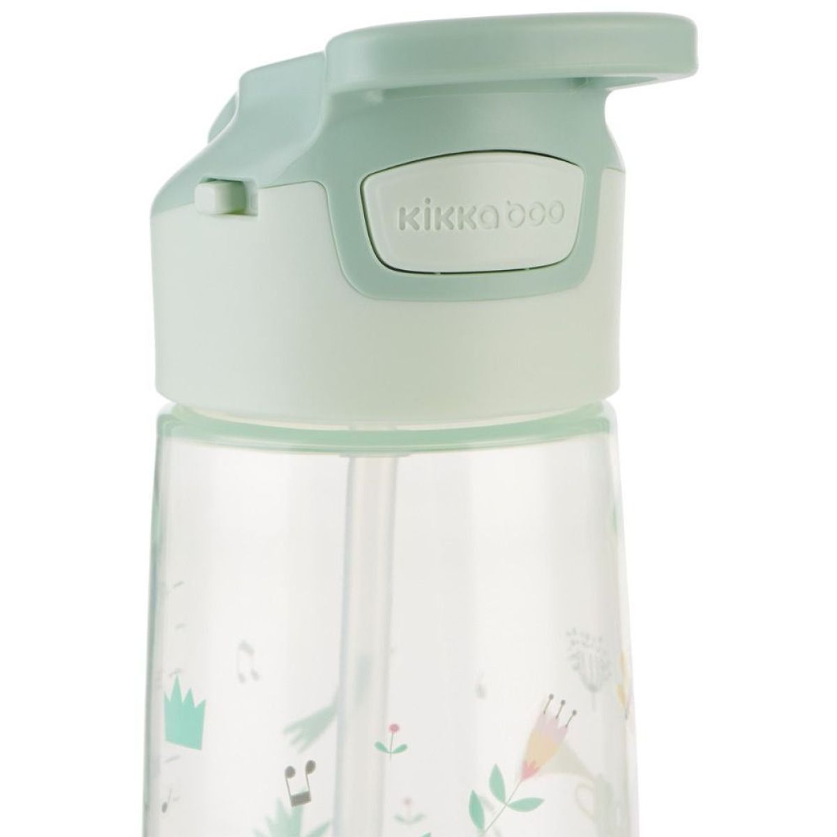 KikkaBoo Hrnek se silikonovým pítkem 450ml 12m+ Music Fest Mint