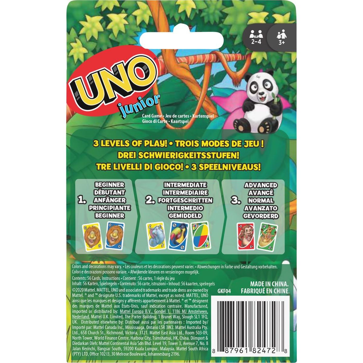 Mattel Uno Junior zvířátka