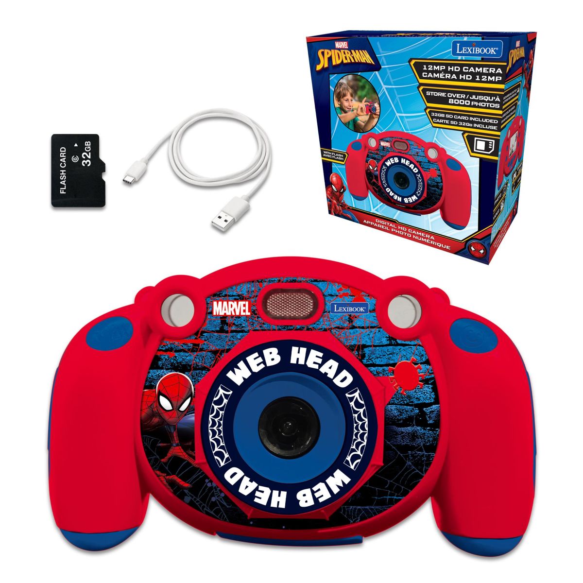 Lexibook HD kamera a fotoaparát s SD kartou Spiderman