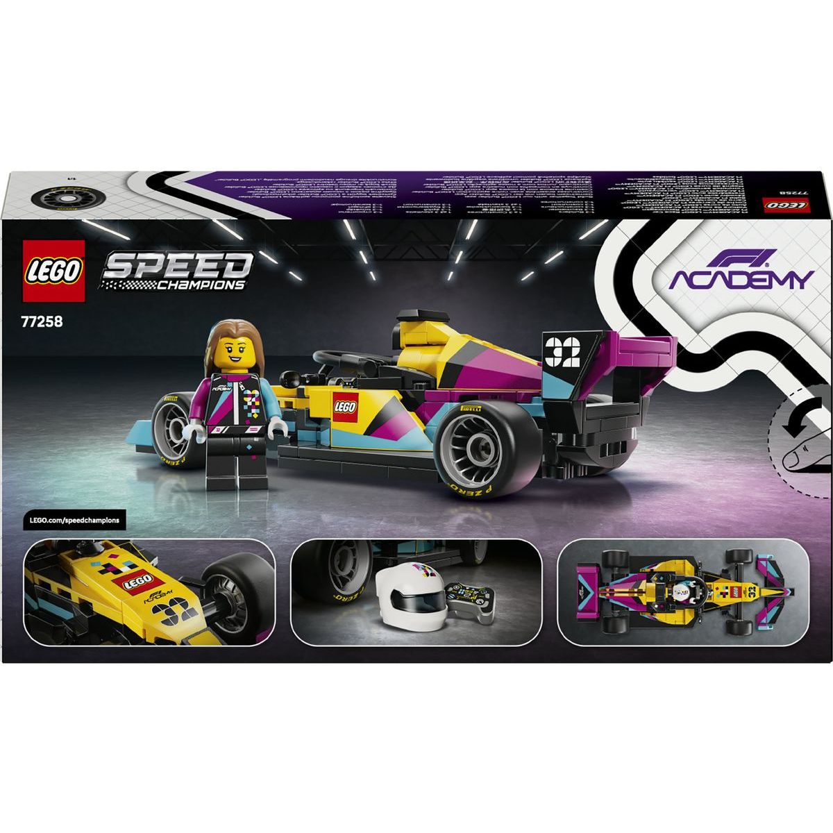 LEGO® Speed Champions 77258 Závodní auto F1 ACADEMY™