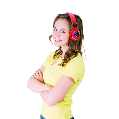 Lexibook 2v1 bluetooth skládací sluchátka Kouzelná Beruška s limitem hlasitosti