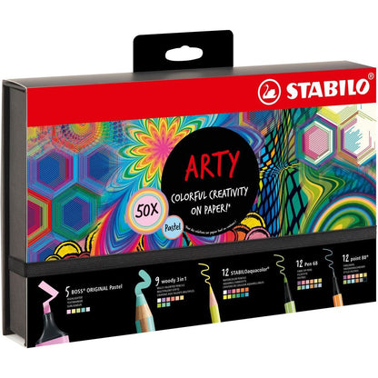 Kreativní sada Pastel STABILO ARTY 50 ks