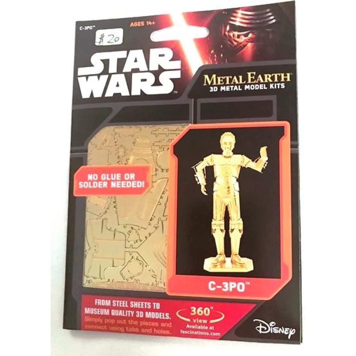 Metal Earth Star Wars Gold C-3PO