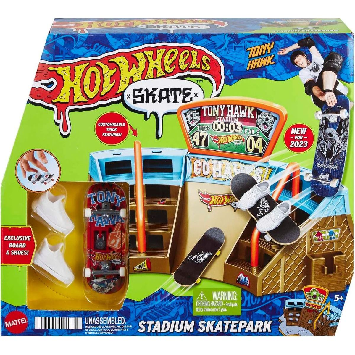Mattel Hot Wheels Skates fingerboard skatepark herní set Stadium Skatepark