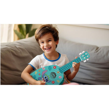 Lexibook Dřevěné ukulele s nylonovými strunami 53 cm Disney Stitch