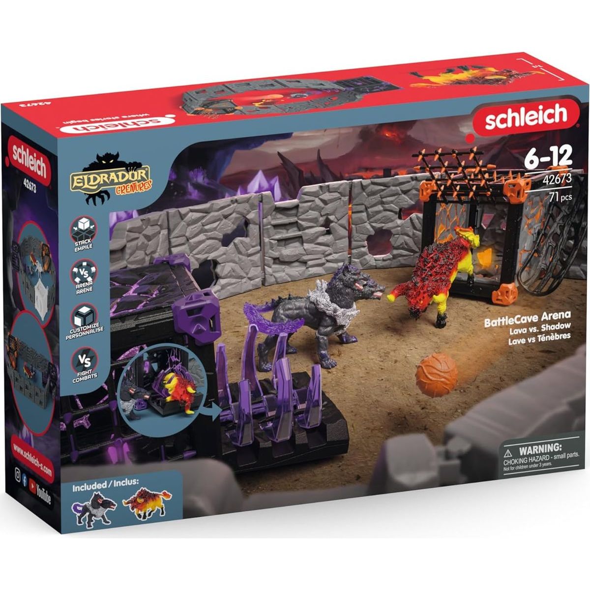 Schleich 42673 Aréna BattleCave Láva x Stín
