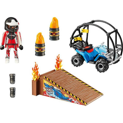 PLAYMOBIL® 70820 Starter Pack Kaskadérská show se čtyřkolkou a ohnivou rampou