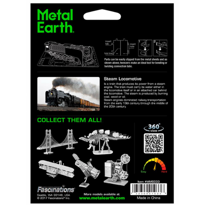 Metal Earth 3D Puzzle Steam Locomotive 14 dílků