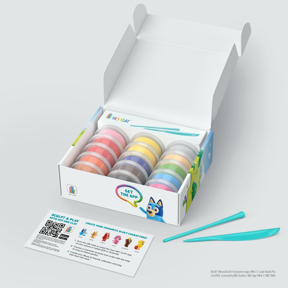 HEY CLAY_SET_BLUEY+ACCESSORIES_15PK_CEE