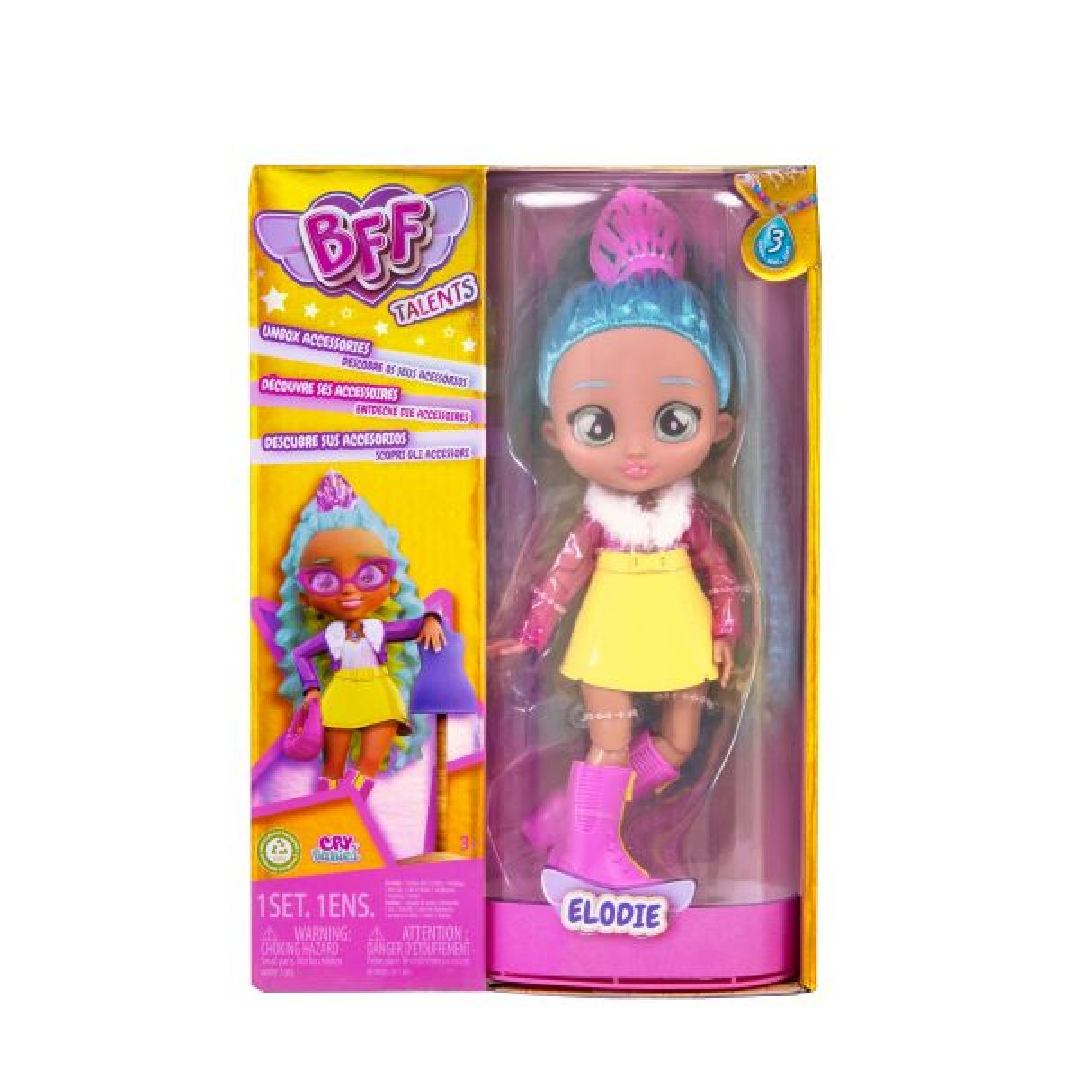 Cry Babies panenka BFF módní návrhářka Elodie série 3