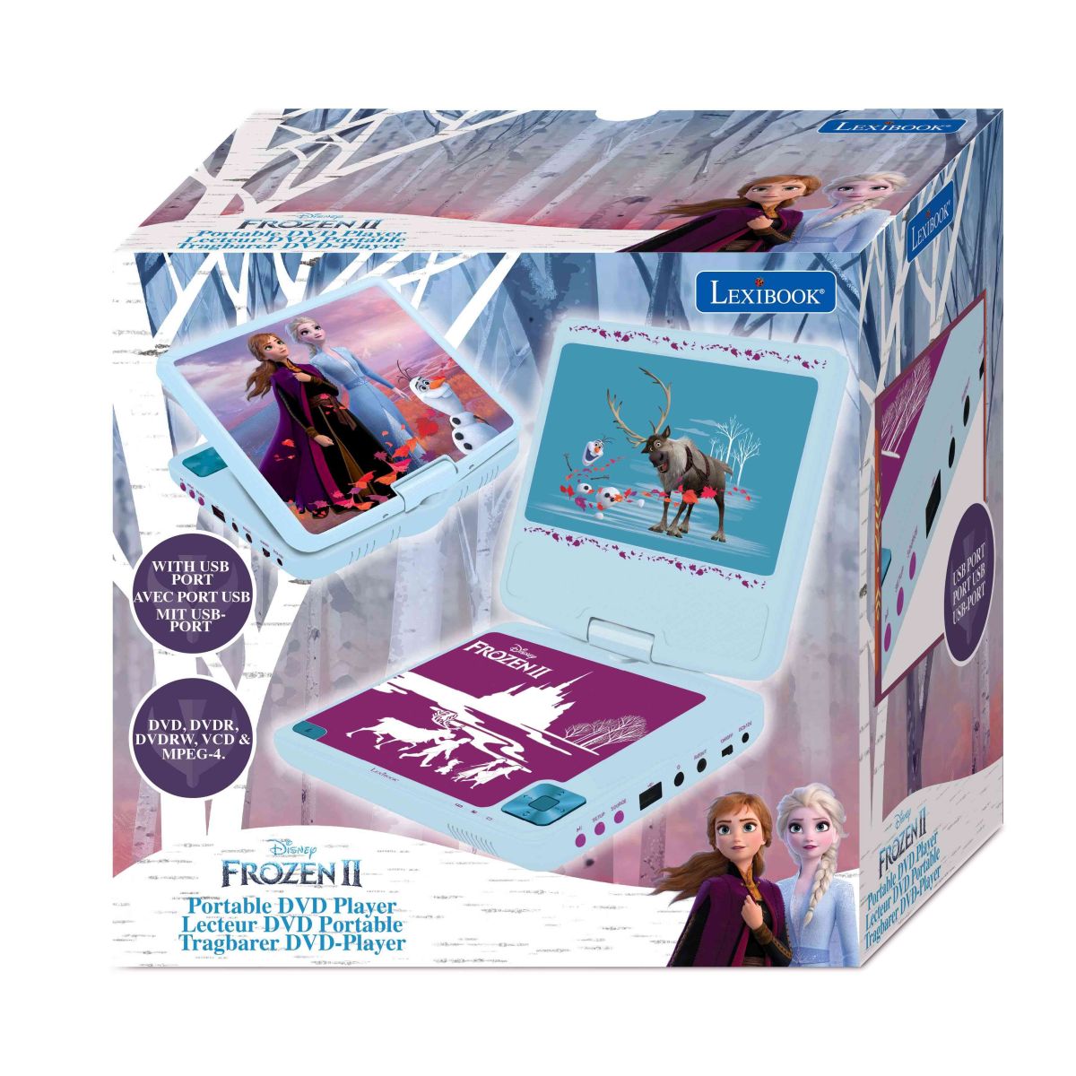 Lexibook Přenosný DVD přehrávač 7 palců Frozen