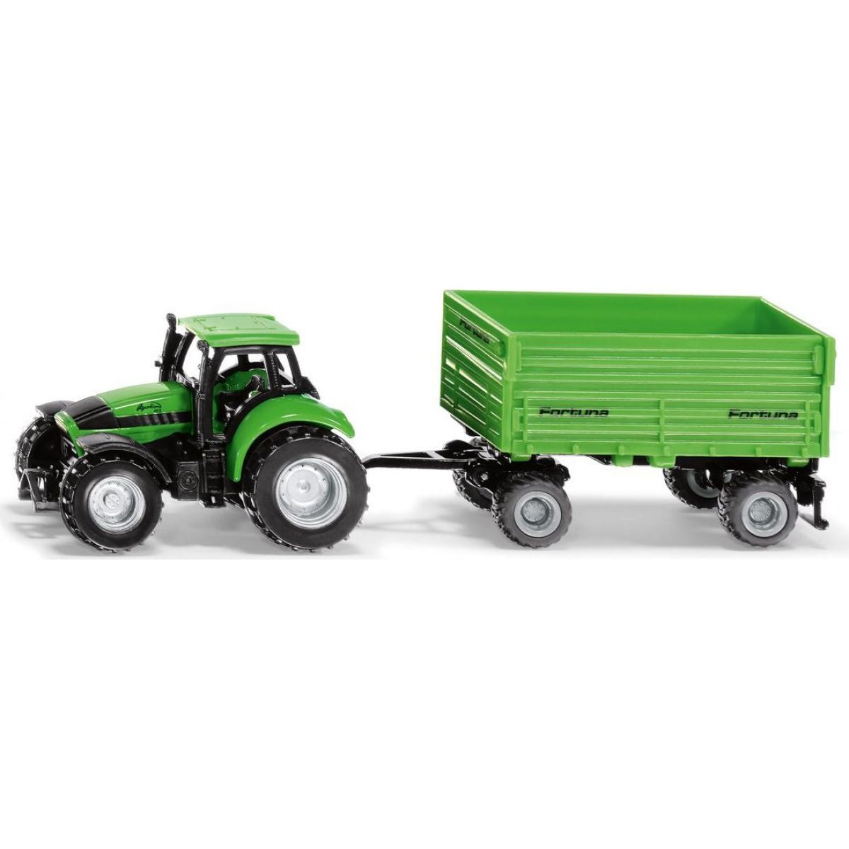SIKU blister 1606 traktor DEUTZ-FAHR s přívěsem Fortuna 1:72