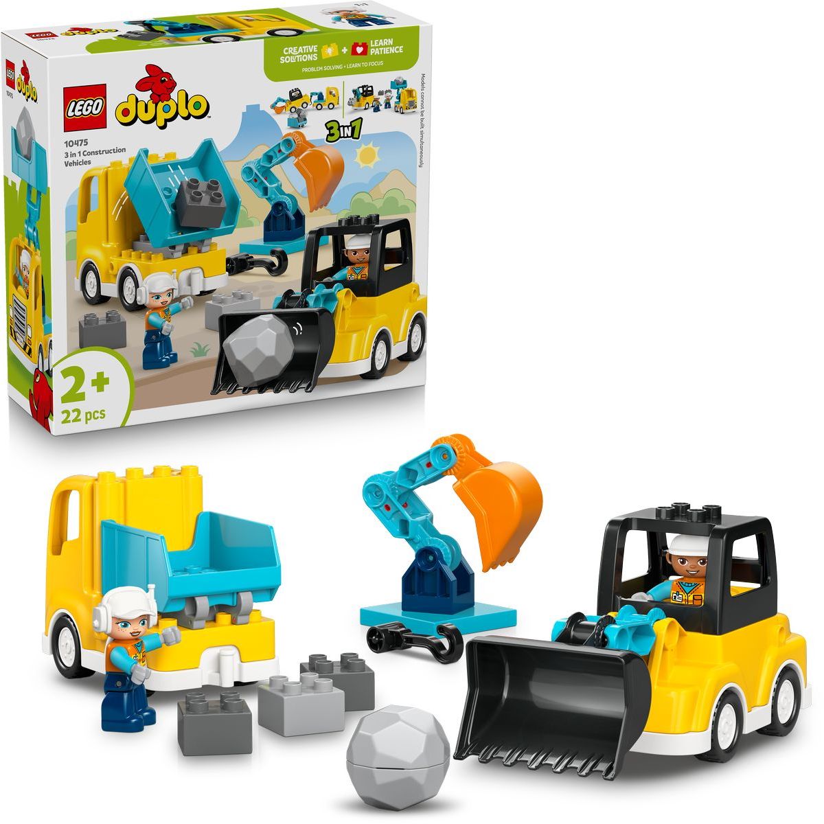 LEGO® 10475 Vozidla na stavbě 3 v 1