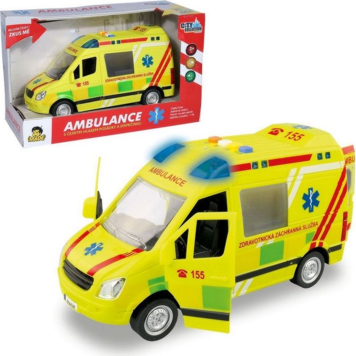 Ambulance na setrvačník se zvukem