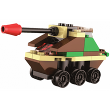 Stavebnice Armáda s LED kostkou 2v1 - Tank