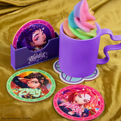 Cinereplicas K-pop Demon Hunters set 4 podtácků Huntrix