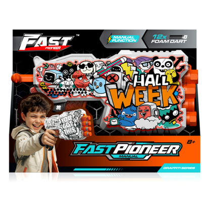 Alltoys Fast pioneer blaster manuální + 12 ks nábojů