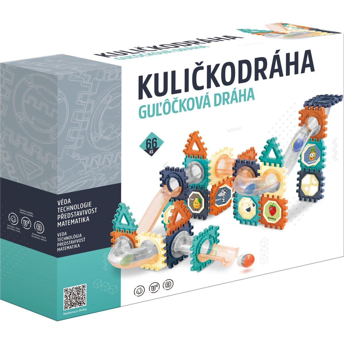 Kuličkodráha 66 ks
