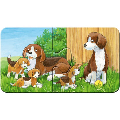 Ravensburger Puzzle Zvířátka na dvoře 9 x 2 dílků