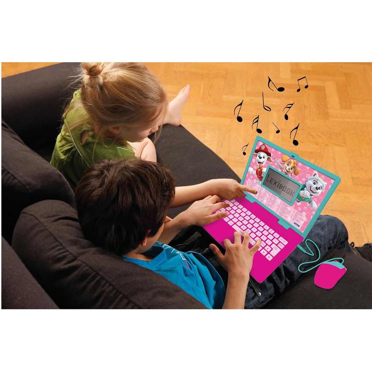 Lexibook Česko-anglický růžový notebook Tlapková patrola