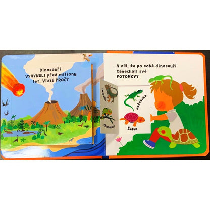 SUN Dinosauři - leporelo s okénky