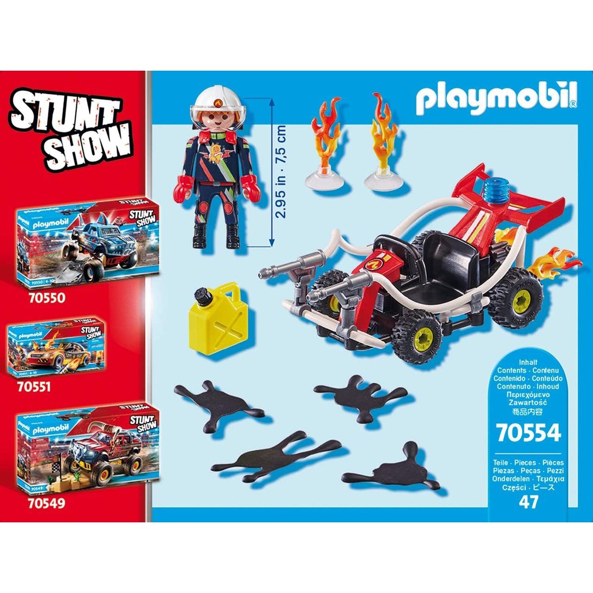 PLAYMOBIL® 70554 Kaskadérská show Požární motokára