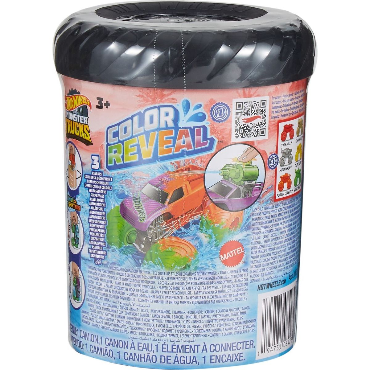 Hot Wheels Monster Trucks Color Reveal