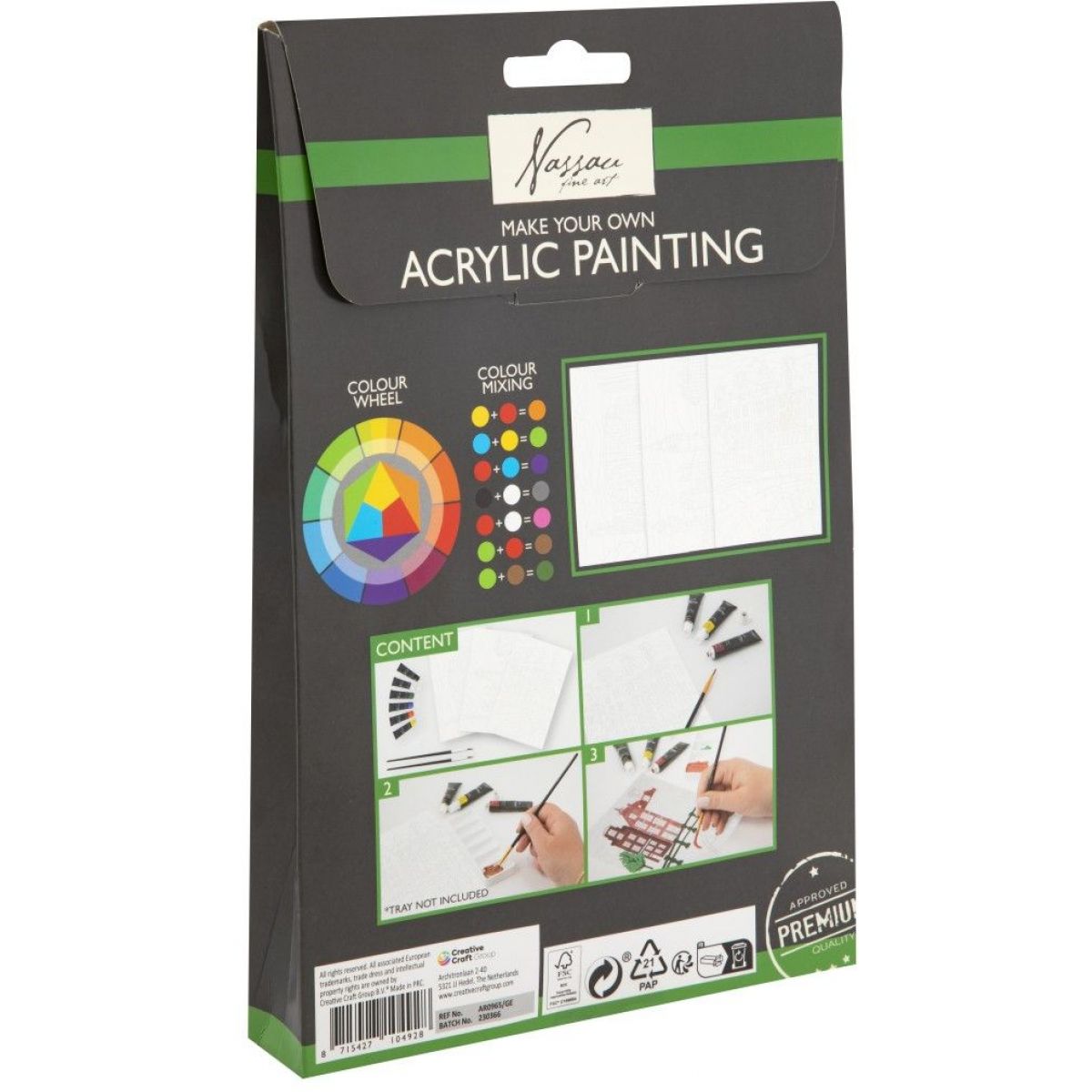 Craft Creative Akrylová malířská sada domy