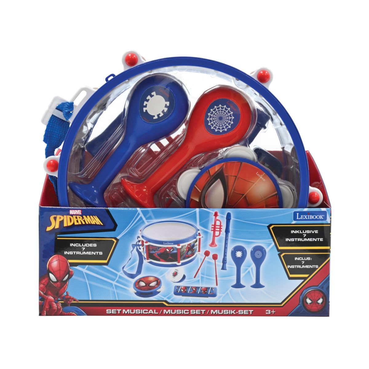 Lexibook Sada 7 hudebních nástrojů Spiderman