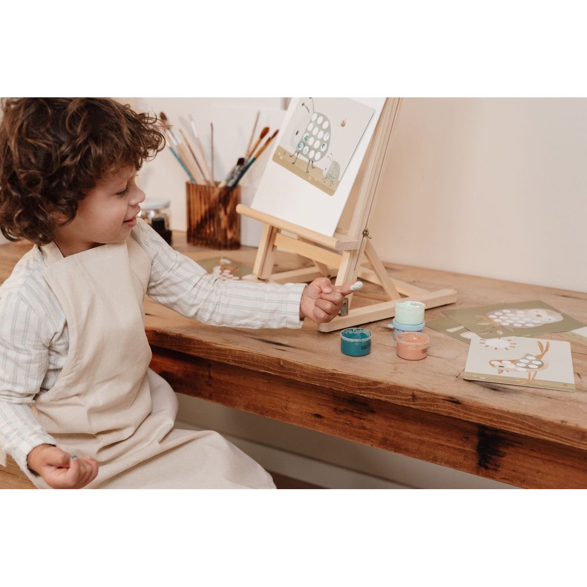 Little Dutch Kreativní sada malování prsty Forest Friends