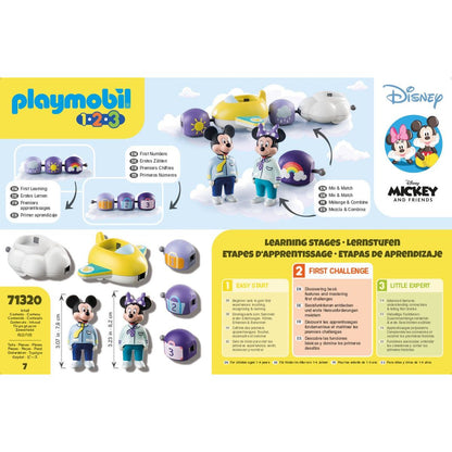 PLAYMOBIL® 71320 1.2.3 & Disney Let Mickeyho a Minnie v oblacích
